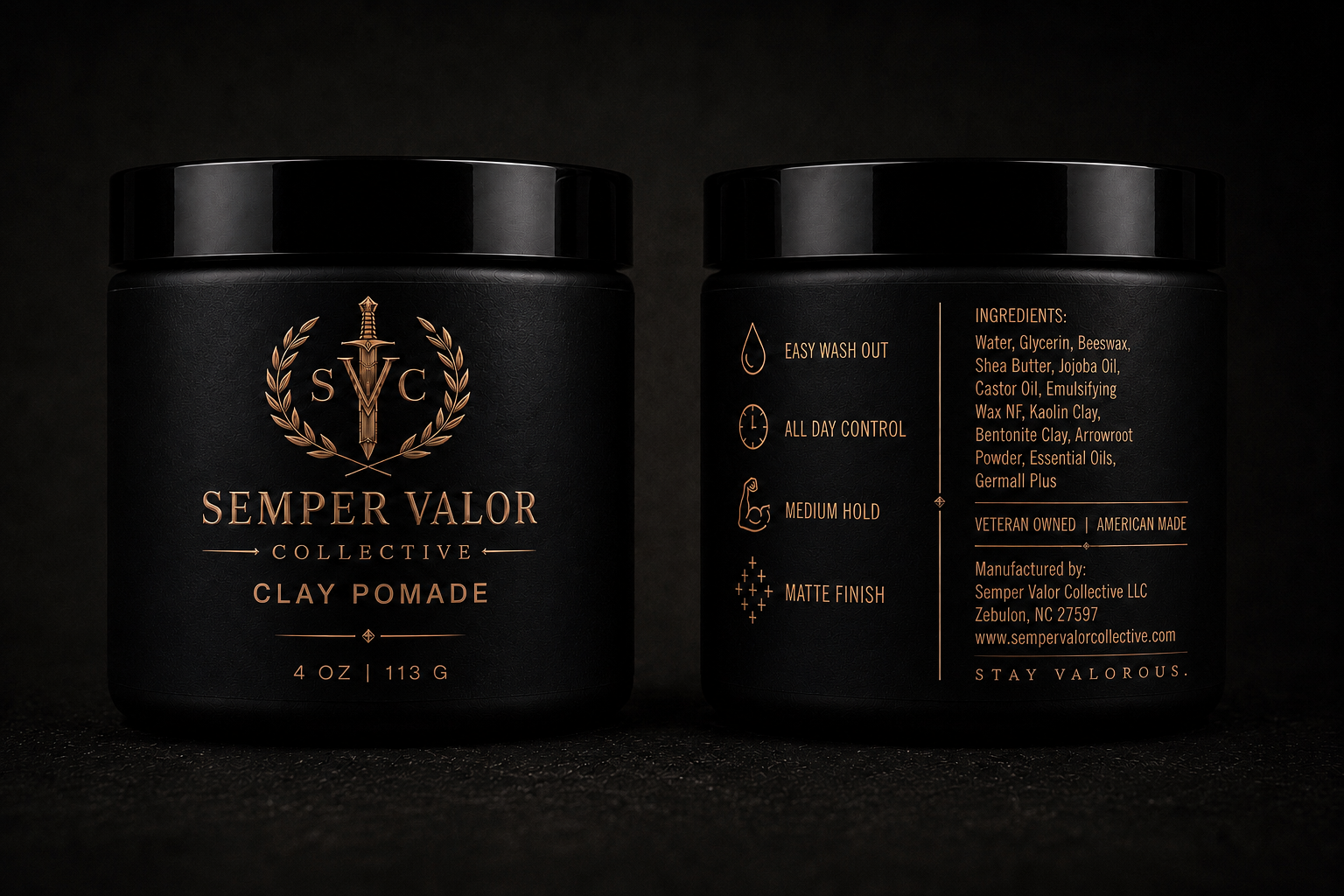 Semper Valor Clay Pomade